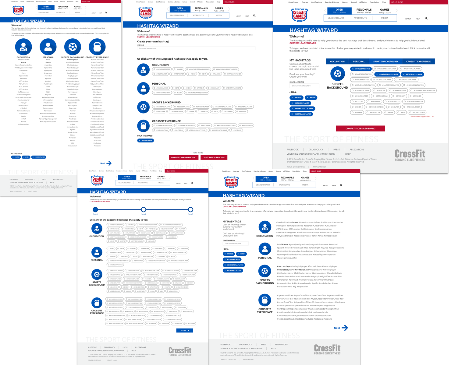 Various Desktop Layouts