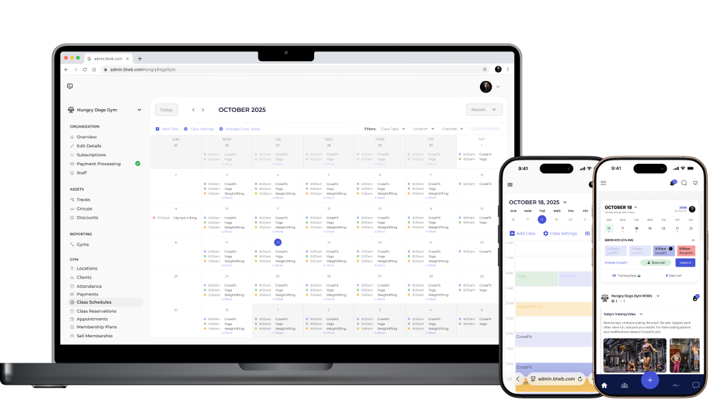 BTWB All-In-One Gym Management Platform