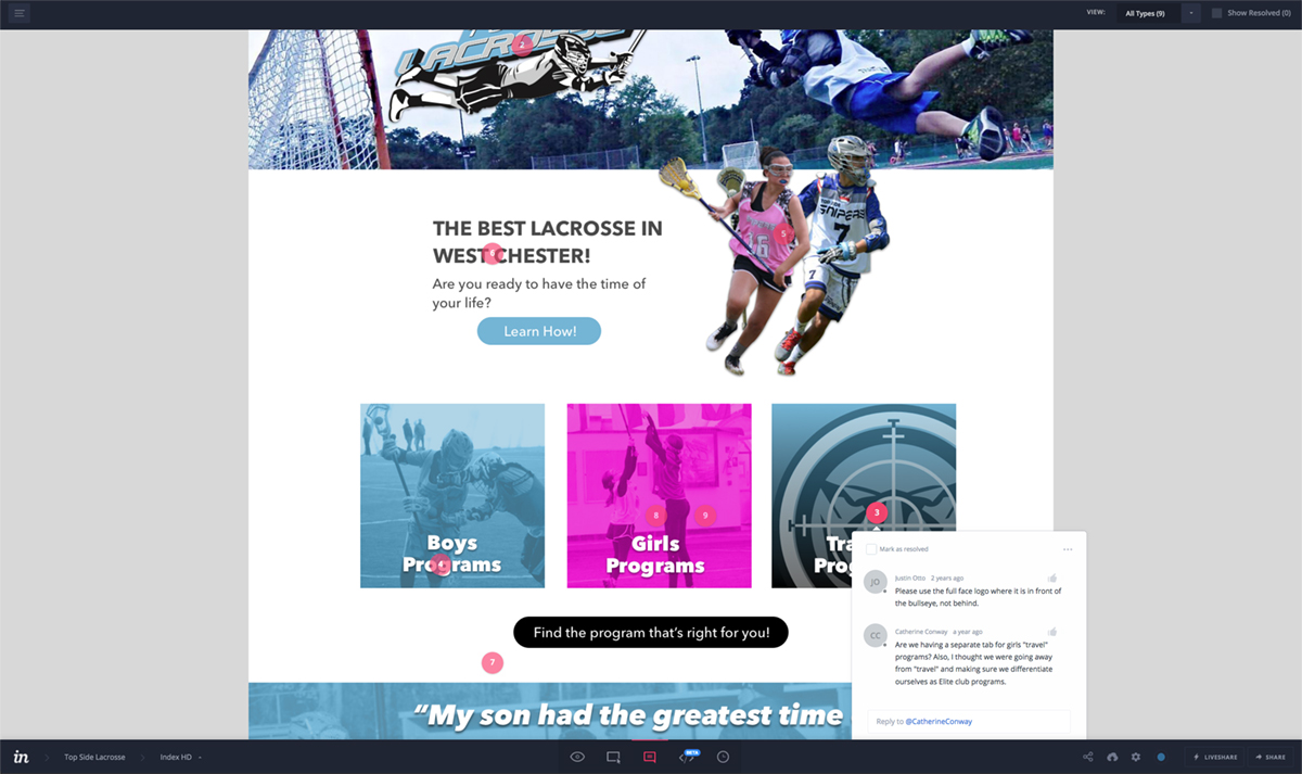 old site